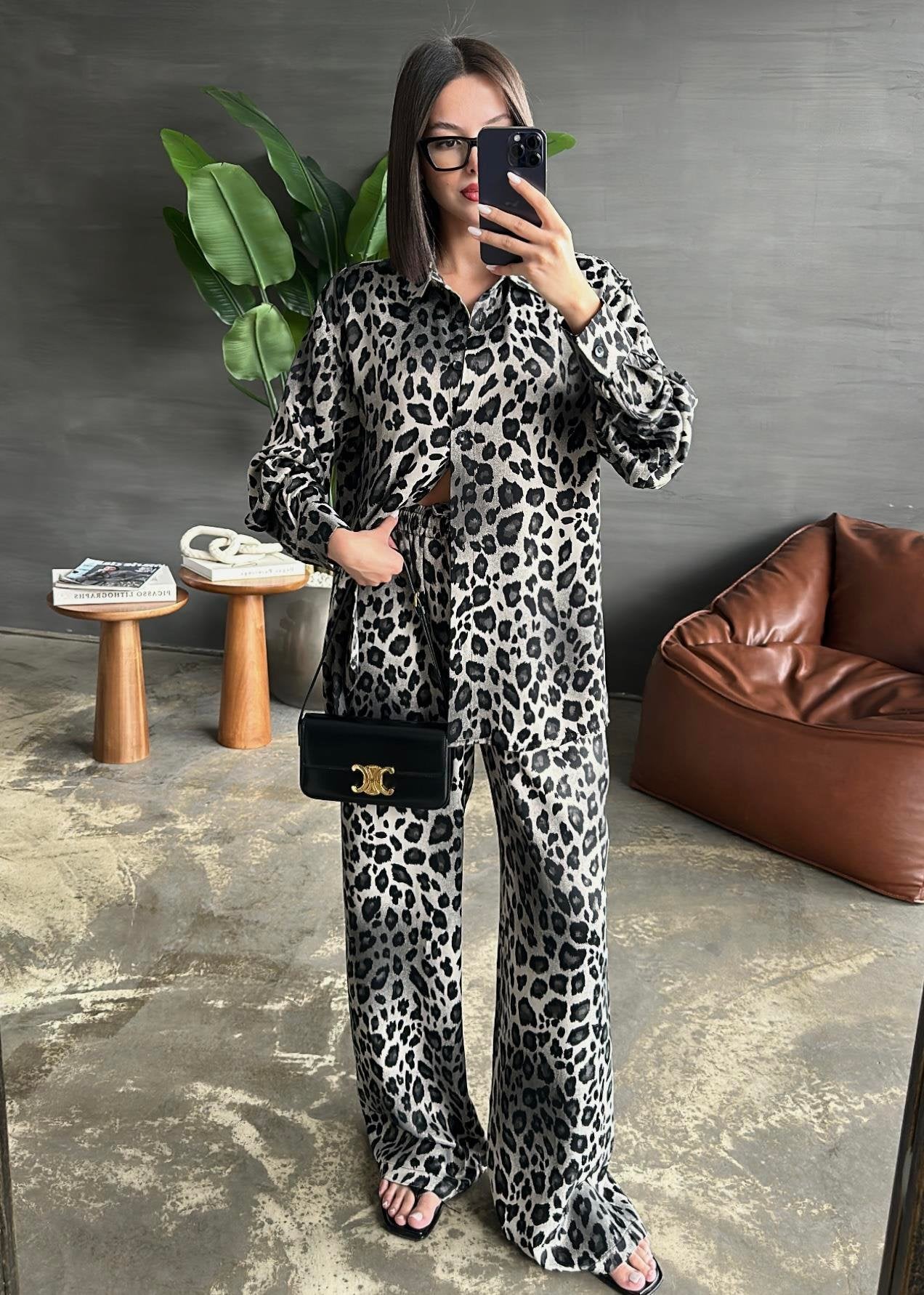 Leopar Premium Takım KAHVE